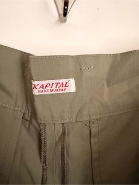 Kapital Olive Green Utility Trousers
